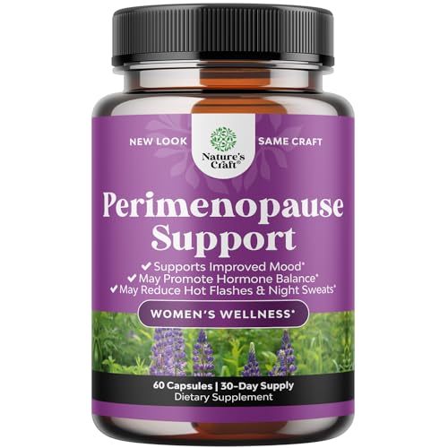 Complete Perimenopause Supplement for Women - Multibenefit Menopause Relief Natures CraftUS supplements