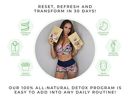Teami® 30-Day Detox Tea Pack: All-Natural Teatox Kit with Teami Skinny & Teami Colon TeamiUS supplements