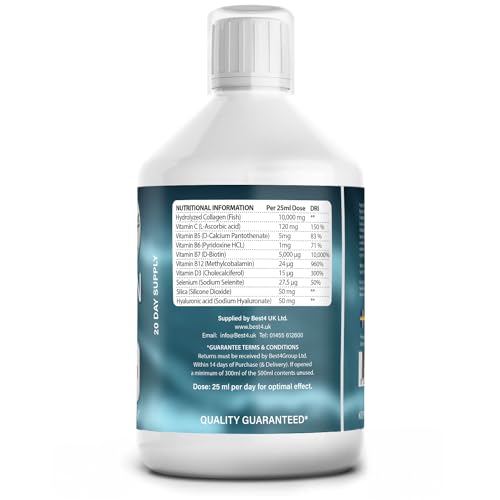 Marine Collagen 2.2 Liquid 10000mg Sugar Free Ready to Drink Berry Flavour, Hyaluronic Acid, Pure Peptide, Vitamin B5, B6, B7, C, D3 Best4GroupAu supplements