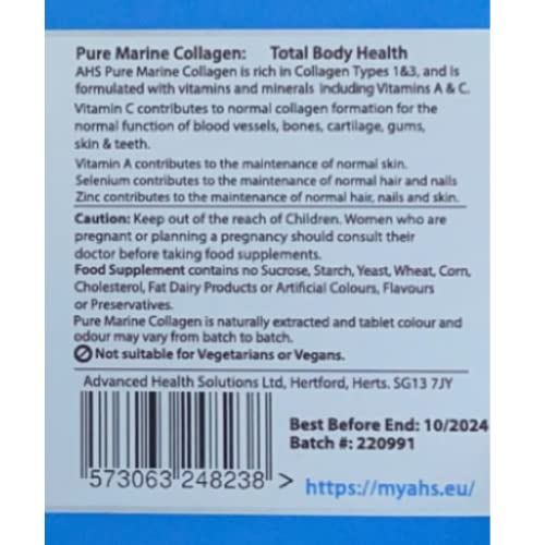 AHS Pure Marine Collagen 120 Tablets AHSAu supplements