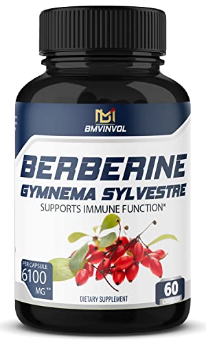 BMVINVOL 5-in-1 Berberine Supplement 6100mg with Ceylon Cinnamon, Gymnema Sylvestre BMVINVOLAu supplements