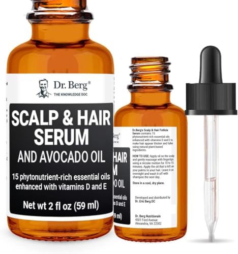 Dr Berg's (All In One) Hair Growth Serum w/Jojoba Oil & Castor Oil For Fuller Thicker Hair Dr. Berg NutritionalsUS supplements