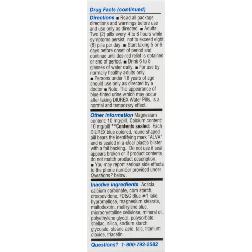 Diurex Water Pills, 42 ct DiurexAu supplements