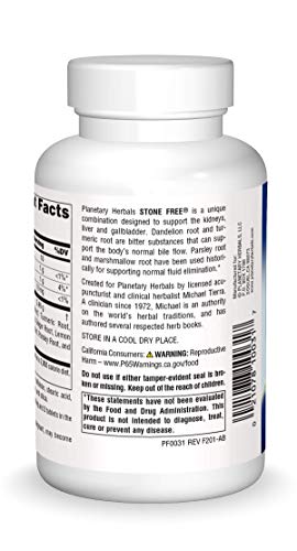 Planetary Herbals Stone Free Tablets, 90 Count Planetary HerbalsUS supplements