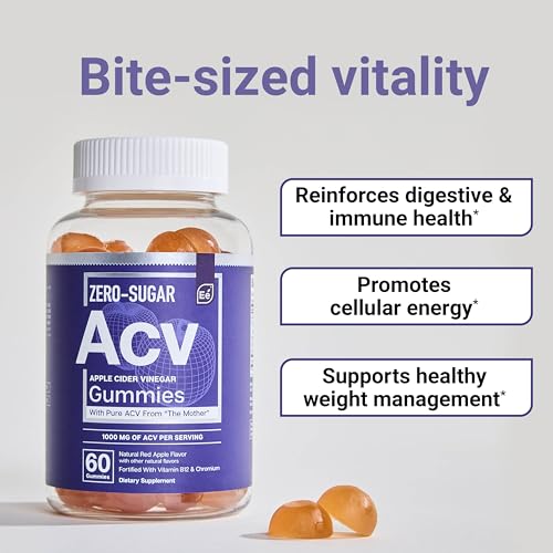 Essential Elements Zero-Sugar ACV Apple Cider Vinegar Gummies from “The Mother” Essential ElementsUS supplements