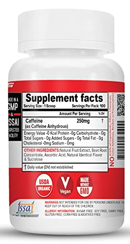 NutriJa Caffeine Powder Pre Workout Supplement - 100 Servings NutriJaAu supplements