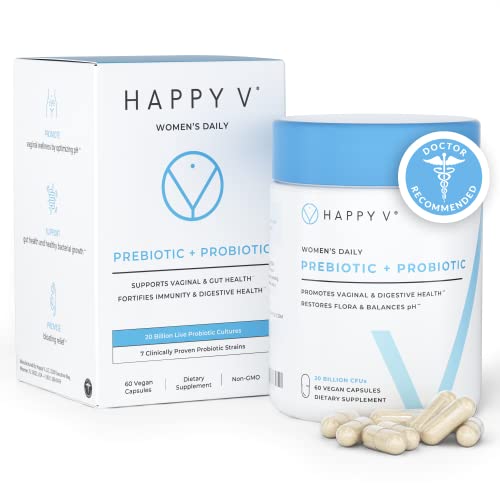 Happy v Dr. Formulated Vaginal Probiotics for Women, Clinically Proven Womens Probiotic Happy vUS supplements