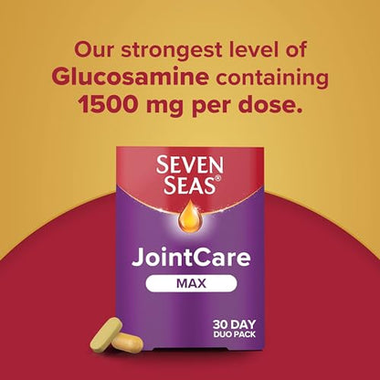 Seven Seas JointCare Max, With High-Strength Glucosamine plus Omega-3, Collagen Seven SeasUS supplements