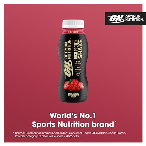 Optimum Nutrition High Protein Shake Bottles, Ready To Drink Healthy Snacks, No added Optimum NutritionUS supplements