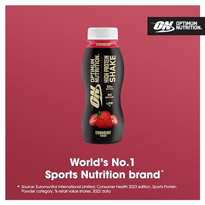 Optimum Nutrition High Protein Shake Bottles, Ready To Drink Healthy Snacks, No added Optimum NutritionUS supplements