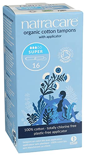 Natracare Organic Cotton Super Tampons with Cardboard Applicator, Plastic Free, Chlorine Free NATRACAREAu supplements