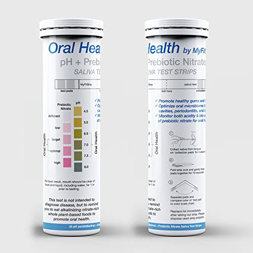 pH and Prebiotic Nitric Oxide Test Strip by MyFitStrip - Track and Monitor Saliva Alkalinity MyFitStripAu supplements