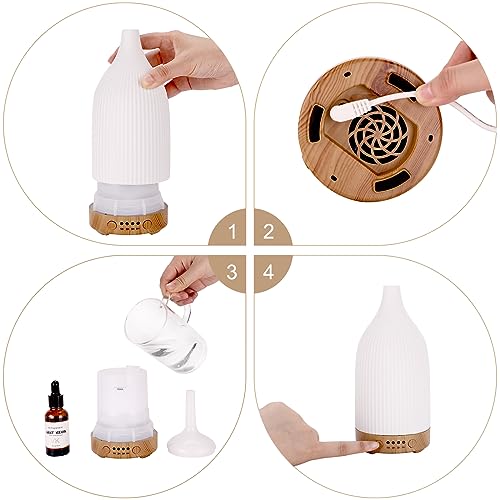 Coolego Ceramic Diffuser, 100ml Essential Oil Diffuser Ultrasonic Cool Mist Aromatherapy Diffuser CoolegoAu supplements