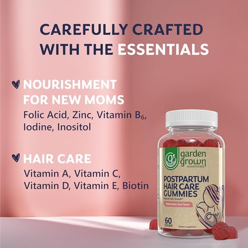 Womens Postpartum Hair Loss Gummies - Formuated for Postnatal Hair Care, Growth Garden Grown EssentialsAu supplements