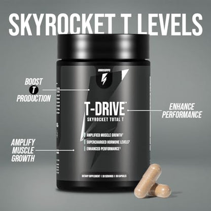 InnoSupps : T-Drive | Testosterone Booster | Amplify Muscle Growth | KSM-66 Ashwagand InnoSuppsUS supplements