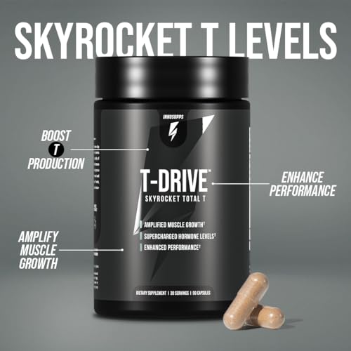InnoSupps : T-Drive | Testosterone Booster | Amplify Muscle Growth | KSM-66 Ashwagand InnoSuppsUS supplements