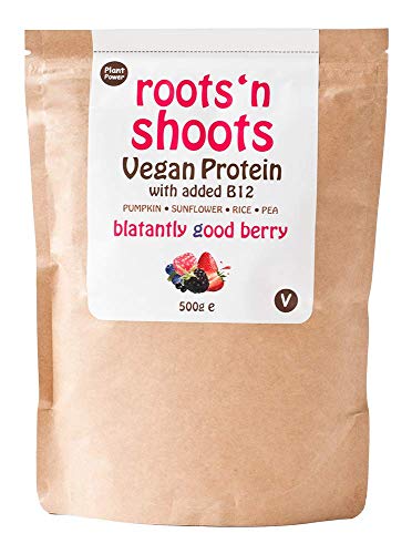 Roots 'n Shoots Vegan Protein, Shake, Berry Flavour, with Added B12, 26g Protein ROOTS 'N SHOOTSAu supplements