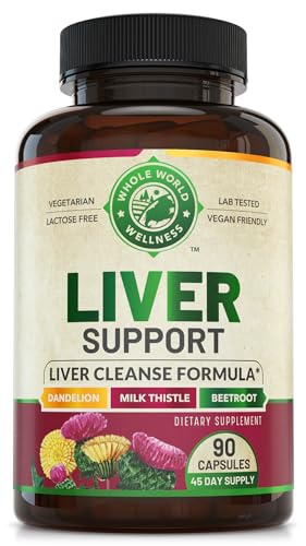 Liver Cleanse Detox & Repair Formula. Liver Support Supplement with Dandelion Root Silymarin WHOLE WORLD WELLNESSAu supplements