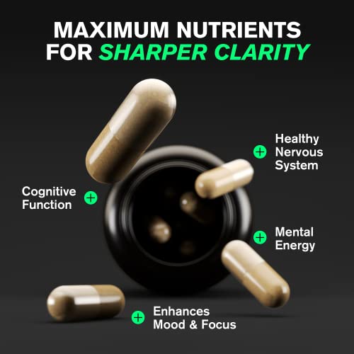 Organic Lions Mane Supplement Capsules 2400 mg - Powerful Nootropic - Helps Maintain VitaRawUS supplements