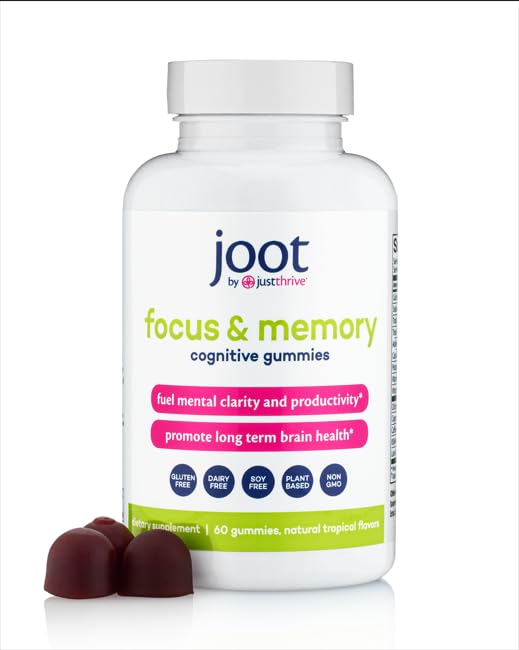 Just Thrive Focus & Memory Gummies – Nootropic Brain Supplement for Clarity, Concentration, Memory Support, & Energy – Citicoline, Lion’s Mane, Vitamin B12 & D3 Just ThriveAu supplements