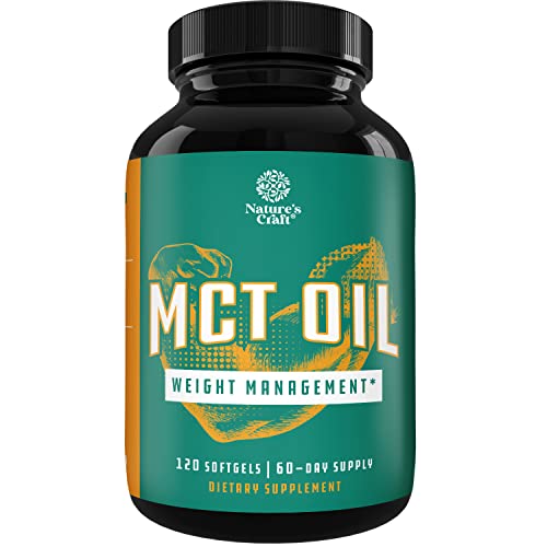 C8 MCT Coconut Oil Softgels - MCT Oil Keto Pills with Caprylic Acid Coconut Oil Natures CraftUS supplements