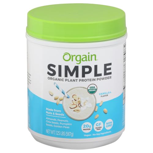 Orgain Organic Simple Vegan Protein Powder, Vanilla - 20g Plant Based Protein OrgainUS supplements