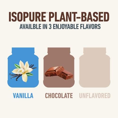 Isopure Chocolate Vegan Protein Powder, with Monk Fruit Sweetener & Amino Acids IsopureUS supplements