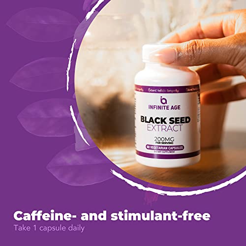 INFINITE AGE Dry Organic Black Seed Oil Extract Capsules - Nigella Sativa Seed Extract INFINITE AGEAu supplements