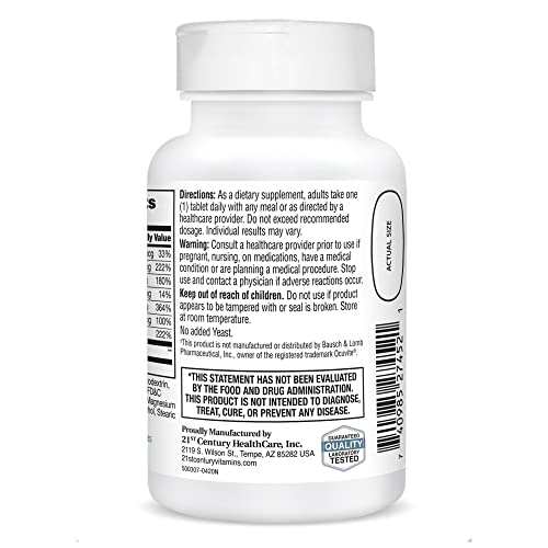 21st Century Healthy Eyes with Lutein Tablets, 60 Count, White (27452) 21st CenturyAu supplements
