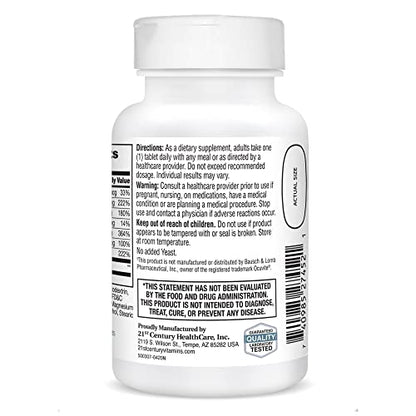 21st Century Healthy Eyes with Lutein Tablets, 60 Count, White (27452) 21st CenturyUS supplements
