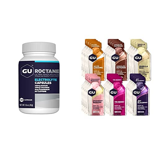 GU Energy Variety Pack, Roctance Ultra Endurance Electrolye Capsules GU EnergyUS supplements