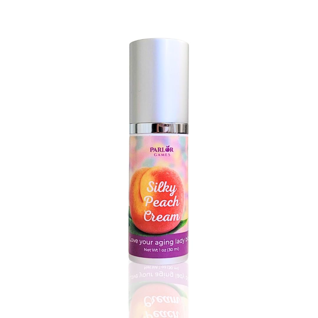 Silky Peach Cream by Parlor Games – Bioidentical Estriol Cream for Women – Menopause Relief for Vaginal Dryness & Vulva Itch – 30ml Bottle (2 Month Supply) Parlor GamesAu supplements