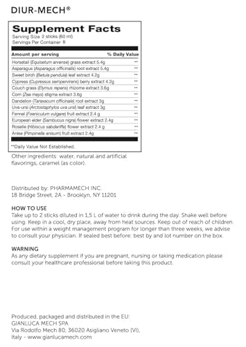 Gianluca Mech - Keto Compliant Diuretic Tonic with Drainage Function of Body Liquids GIANLUCA MECH SpAAu supplements