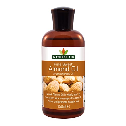 Natures Aid Almond Oil, Pure, Sweet Almond Oil, Massage Oil, Suited to Dry, Sensitive Skin natures aidUS supplements