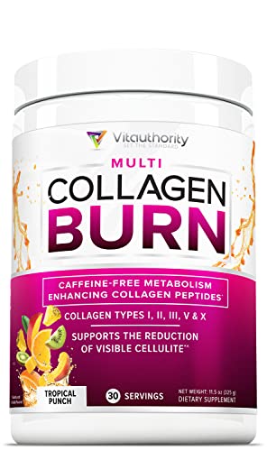 Hydrolyzed Collagen Peptides Powder for Women - Slimming Multi Collagen Burn Ultimate VitauthorityUS supplements
