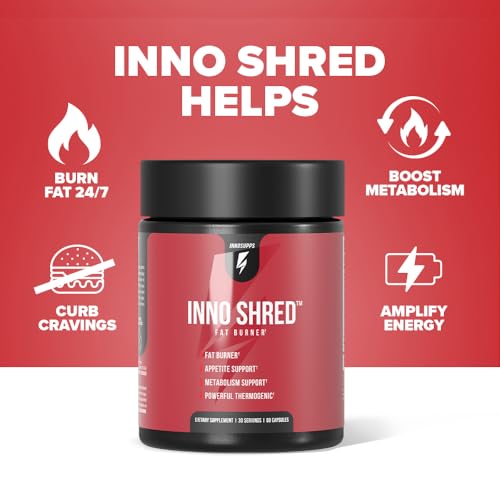 Inno Shred - Day Time Fat Burner | 100mg Capsimax, Grains of Paradise, Organic Caffeine InnoSuppsUS supplements