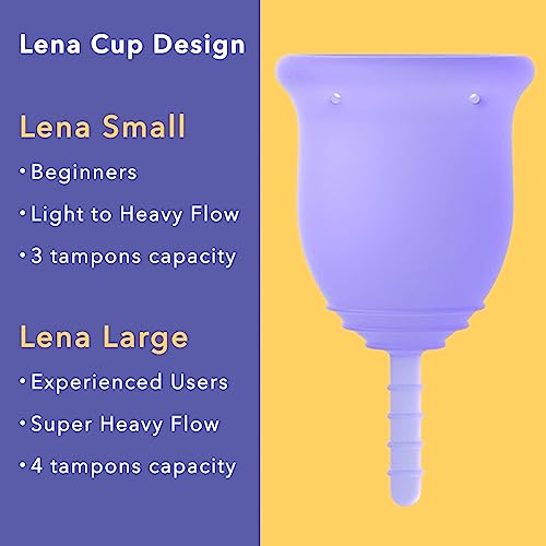 Lena Cup Reusable Menstrual Cup | Purple, Large | Experienced and Advanced Cup Users LenaAu supplements