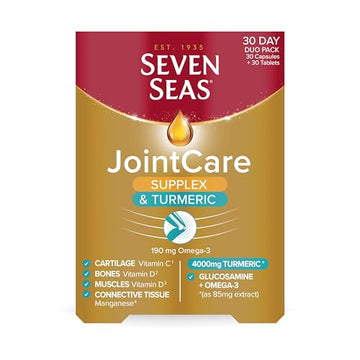 Seven Seas JointCare Supplex & Turmeric, With Glucosamine, Omega-3, Vitamins C and D Seven SeasUS supplements