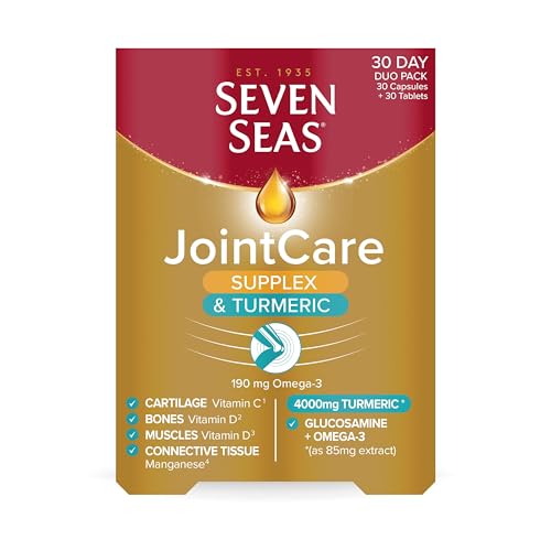 Seven Seas JointCare Supplex & Turmeric, With Glucosamine, Omega-3, Vitamins C and D Seven SeasUS supplements