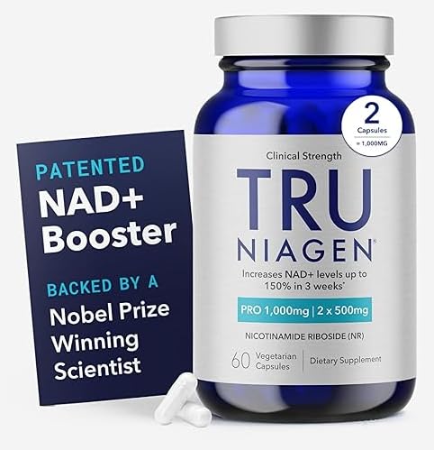 TRU NIAGEN PRO NAD Supplement for Brain Function, Anti Aging, Cell Regeneration | Patented Niagen | Supports Cellular Energy | Nicotinamide Riboside (NR) TRU NIAGENUS supplements