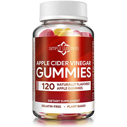 Apple Cider Vinegar Gummies with The Mother - ACV Gummies for Detox, Cleansing & Immune Support SIMPLE WONDERSUS supplements