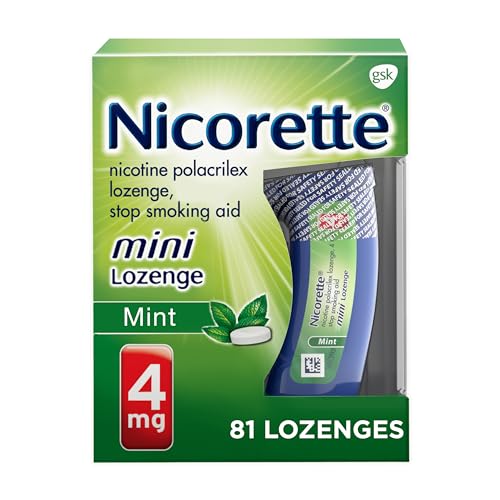 Nicorette 4 mg Mini Nicotine Lozenges to Quit Smoking - Mint Flavored Stop NicoretteAu supplements
