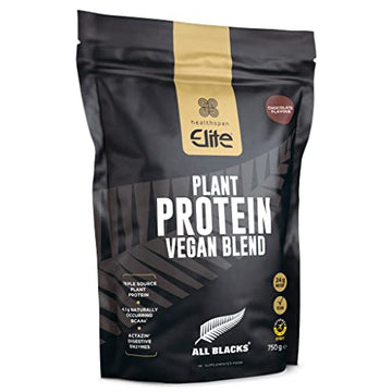 Healthspan Elite All Blacks Plant Protein Vegan Blend (750g) | 23g Protein Per Serving Healthspan EliteAu supplements
