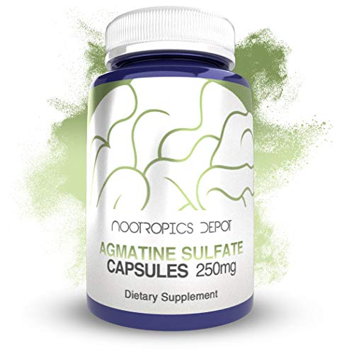 Nootropics Depot Agmatine Sulfate Capsules | 250mg | 240 Count | Energy Supplement Nootropics DepotUS supplements