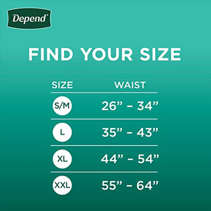 Depend Fresh Protection Adult Incontinence Underwear for Men DependUS supplements