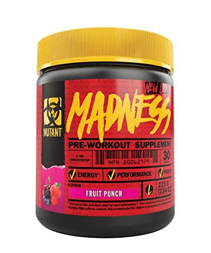 Mutant | Madness and Madness All-in | Double Pre-Workout Bundle | Fruit Punch and Melon MutantAu supplements
