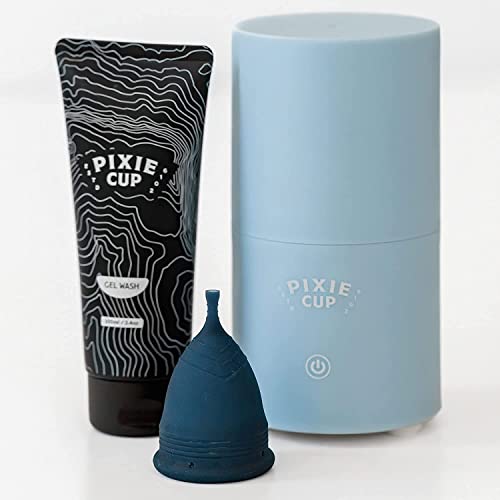 Pixie Menstrual Cup & Disc Steamer Sterilizer 2.0 - Kills 99.9% of Germs with Cleaner Steam Pixie CupAu supplements