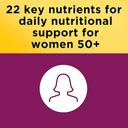 Nature Made Multivitamin For Her 50+ with No Iron, Womens Multivitamin for Daily Nutrition Nature MadeUS supplements