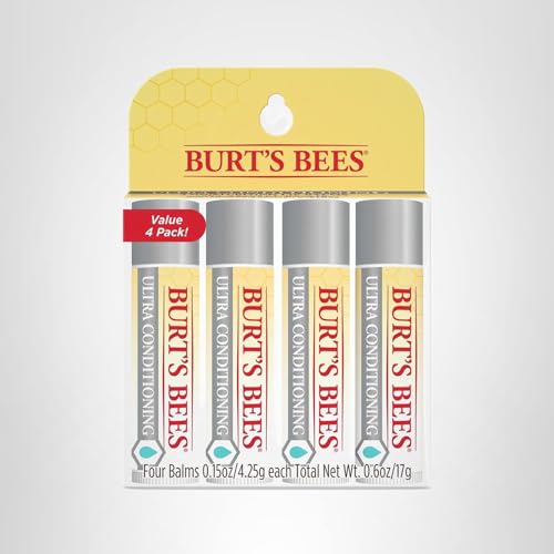 Burt's Bees Easter Basket Stuffers, Balm Bouquet Lip Balm Set, Original Beeswax, Vanilla Bean, Cucumber Mint, Coconut & Pear Pack, Natural Origin Lip Treatment, 4 Tubes, 0.15 oz. Burt's BeesAu supplements