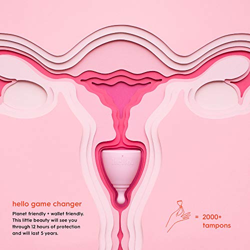 The Hello Cup Extra Small Menstrual Cup, BPA Free, Reusable, Hypoallergenic, Recyclable THE HELLO CUPAu supplements